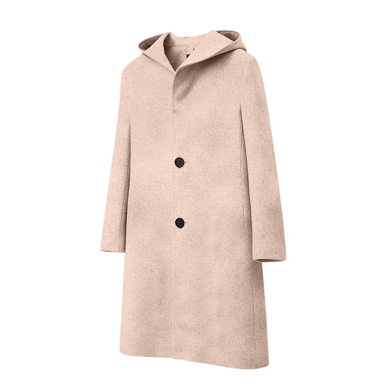 Lcziwo Women Winter Trench Coat Mid-Length Wool Blend Jackets