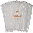 thumbnail image 3 of Cable Zip Ties 8 Inch (1 000 Packs)  Durable 40 LB Strength Nylon Electronic Cable Management Ties (8 Inch  White  1000 Pieces), 3 of 13
