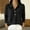 Black, variant on IUYRTFE Women Long Sleeve Collared Shirt Knit Sweater Solid Color Casual Pullover for Fall Winter Daily Wear