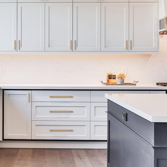 Cabinet Pull Handles - 5" Hole Center, Dark Champagne Bronze, 10 Count