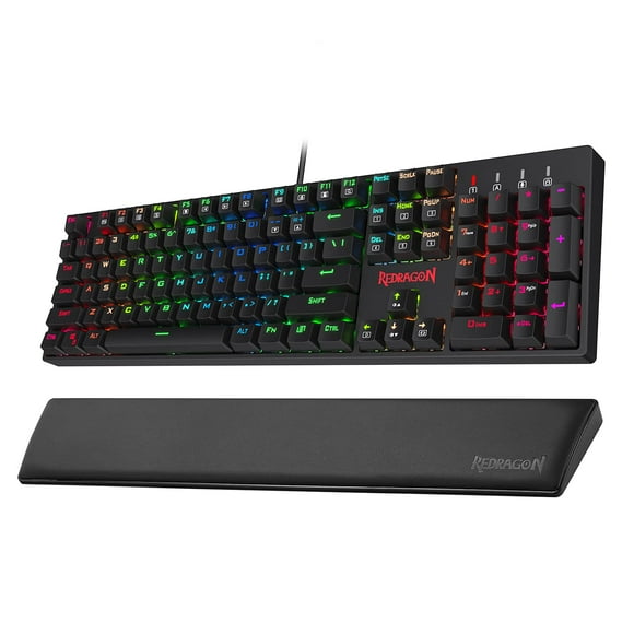 Redragon K582 Keyboard and P037 Wrist Pad Bundle