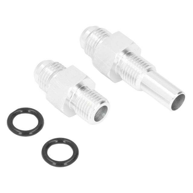 Transmission Cooler Adapter Front Rear Port, 4L80E 0.516in Thread -6AN To 1/4in NPSM Easy Connection Durable Metal For GM 4L80E LS1 LM7 LR4 LQ4 LS6 L59 LQ9