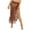 Brown, variant on Fringed Skirt Womens Crochet Cover Up Skirt Tassel Knit Boho Skirt Summer Seaside Beach Holiday Sunscreen Fringe Skirt