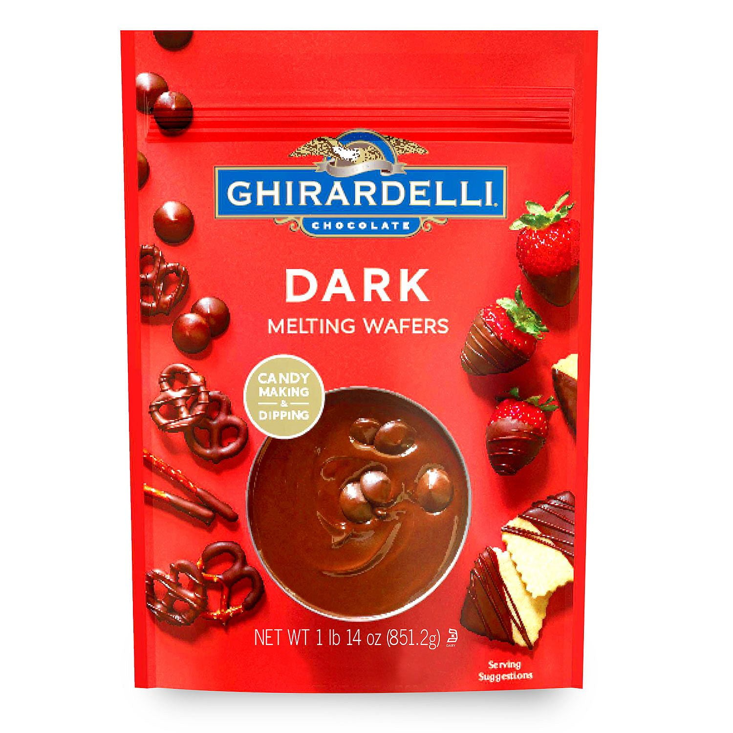 Ghirardelli Dark Chocolate Flavored Melting Wafers 30 oz.