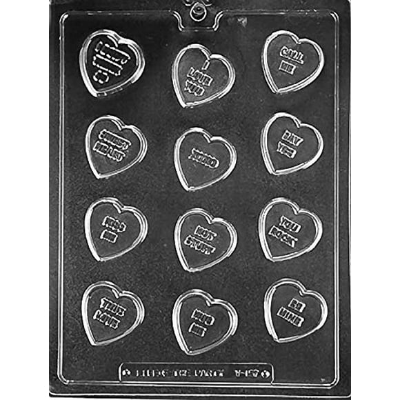 Valentine Day Candy Heart Sayings Chocolate Mold Ships Same Day m167