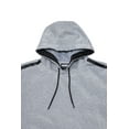 thumbnail image 3 of CULTURA SPORT Men's Active Fashion Hooded Fleece Sport Sweater For Gym Workout and Running, Athletic Hoodie Zipper , Heather Grey - Pull Over, XX-Large, 3 of 5