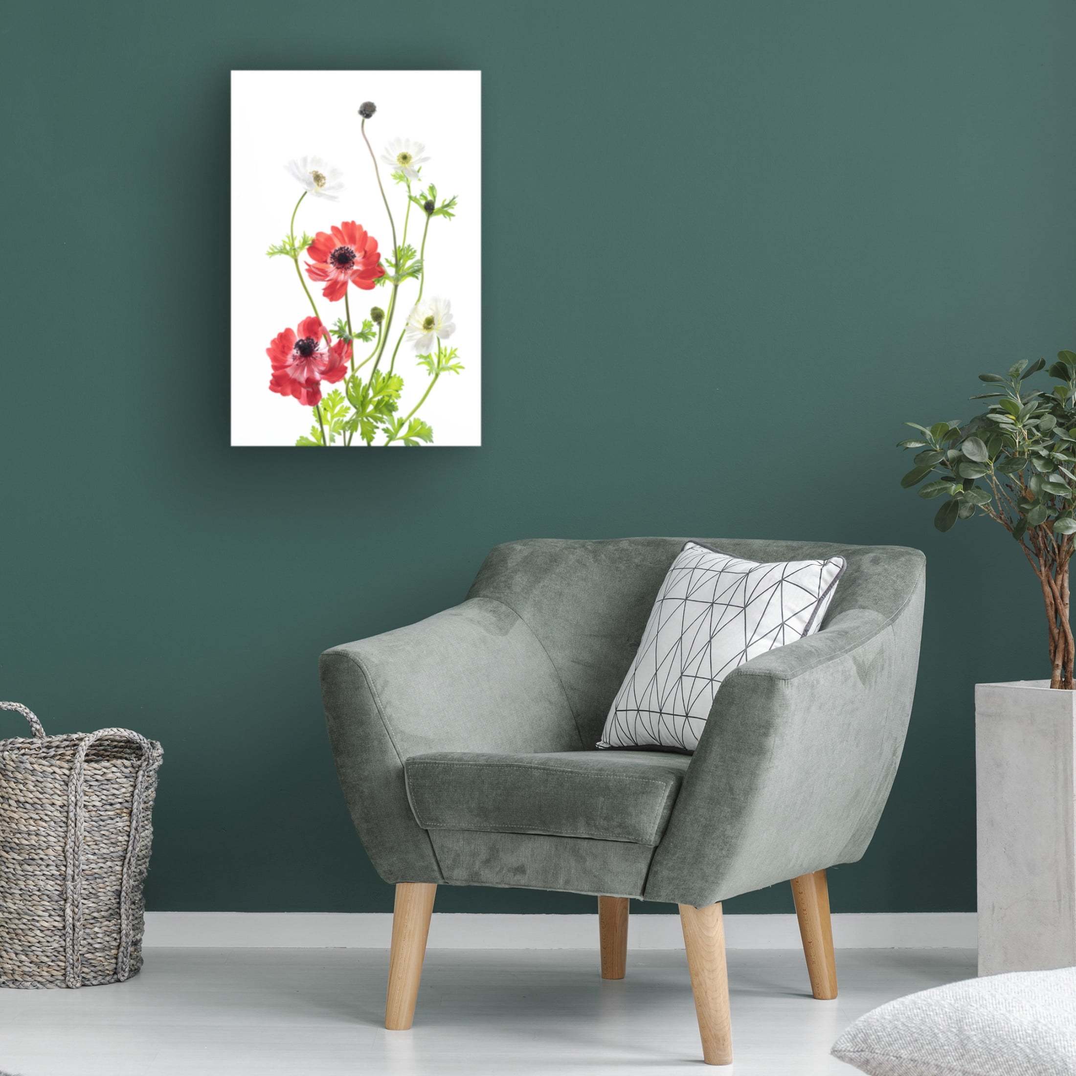 Canvas Wall Art - Ipuravida 'Spring Anemone Family' Wall Art for Living Room, Bedroom, or Office Décor by Trademark Fine Art - 22 x 32 Inches