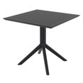 thumbnail image 1 of Siesta ISP106-BLA Table Carrée Ciel de 31 Po Noir, 1 of 6