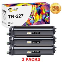 Toner Bank 3-Pack Compatible Toner Replacement for Brother TN-227BK MFC-l3750cdw MFC-l3770cdw HL-l3210cw HL-l3270cdw HL-l3290cdwb Printer Toner Black