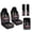 Aztec Elephant American Tribal, variant on Xoenoiee Deer Hunting Camo Pattern PU Leather Auto Seat Covers Full Set of 5, Stretch Auto Accessories Seatbelt Pads and Car Center Console Cushion Pad for Most Vehicle, SUV, Truck
