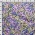 thumbnail image 4 of oneOone Cotton Poplin Purple Fabric Tropical Palm Leaf Sewing Craft Projects Fabric Prints By Yard 42 Inch Wide, 4 of 4