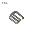 thumbnail image 3 of Unique Bargains 1.26' 32mm Webbing Release G Hook Buckle Adjusters for Backpack Strap, 8Pack Dark Grey, 3 of 5