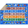 thumbnail image 6 of Ottomanson Educational ABC Alphabet 5x7 Washable Non-Slip Area Rug for Kids Playroom, 5' x 6'6", Blue, 6 of 10