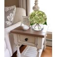 thumbnail image 4 of Flores artificiales Hollyone Hydrangea con jarrón de vidrio verde oscuro, 4 of 6
