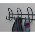 thumbnail image 4 of (2 pack) Hyper Tough Wall Mounted Heavy Duty Multi Hook Organizer, Gray, 17 inch, 4 of 4
