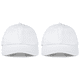 thumbnail image 1 of Sombreros LED de béisbol brillantes de fibra óptica con 7 colores para fiesta nocturna (blanco) Likrtyny Para estrenar, 1 of 2
