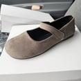 thumbnail image 3 of Willtoo Wide Toe Box Flats Women Comfort Slip On Ballet Orthopedic Shoes Mary Jane Dressy Knit Flats with Straps Washable Casual Office, 3 of 5