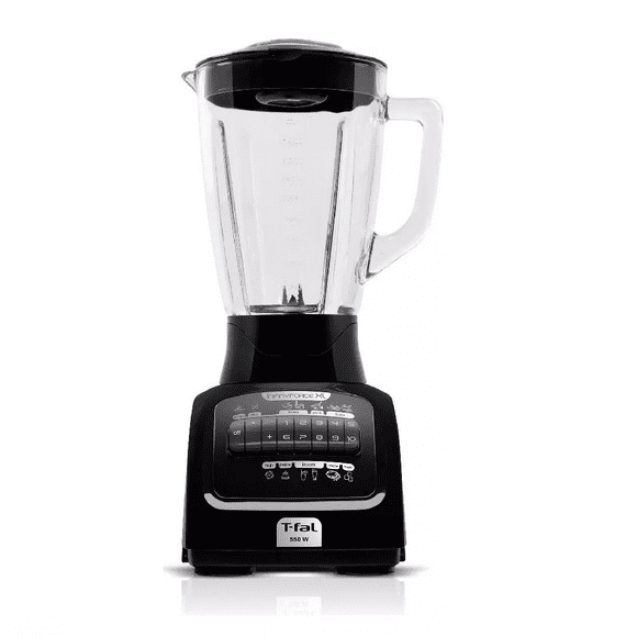 Licuadora Infinyforce 2.2 L Vaso Vidrio 10 Velocidades 6 Cuchilla color Negro