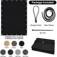 thumbnail image 4 of Shade&Beyond 8'X8'Sun Shade Cloth, 90% Pergola Shade Cover Canopy with Grommets, Sun Screen Fabric Tarp for Patio, Outdoor, Garden, Backyard,Black, 4 of 7
