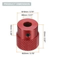 thumbnail image 2 of Uxcell Aluminum Alloy Handwheel 20mm OD 8mm Bore Machine Tool Hand Wheel for Milling Machine Lathe, Red, 2 of 6