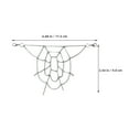thumbnail image 3 of SHISUYAN Punk Jeans Chain Spider Web Pants Chain Metal Belt Chain Trousers Chain Decorative Chain, 3 of 8