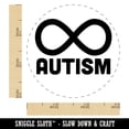 thumbnail image 2 of Autism Awareness Infinity Symbol Self-Inking Rubber Stamp Ink Stamper - Green Ink - Small 3/4 Inch, 2 of 7