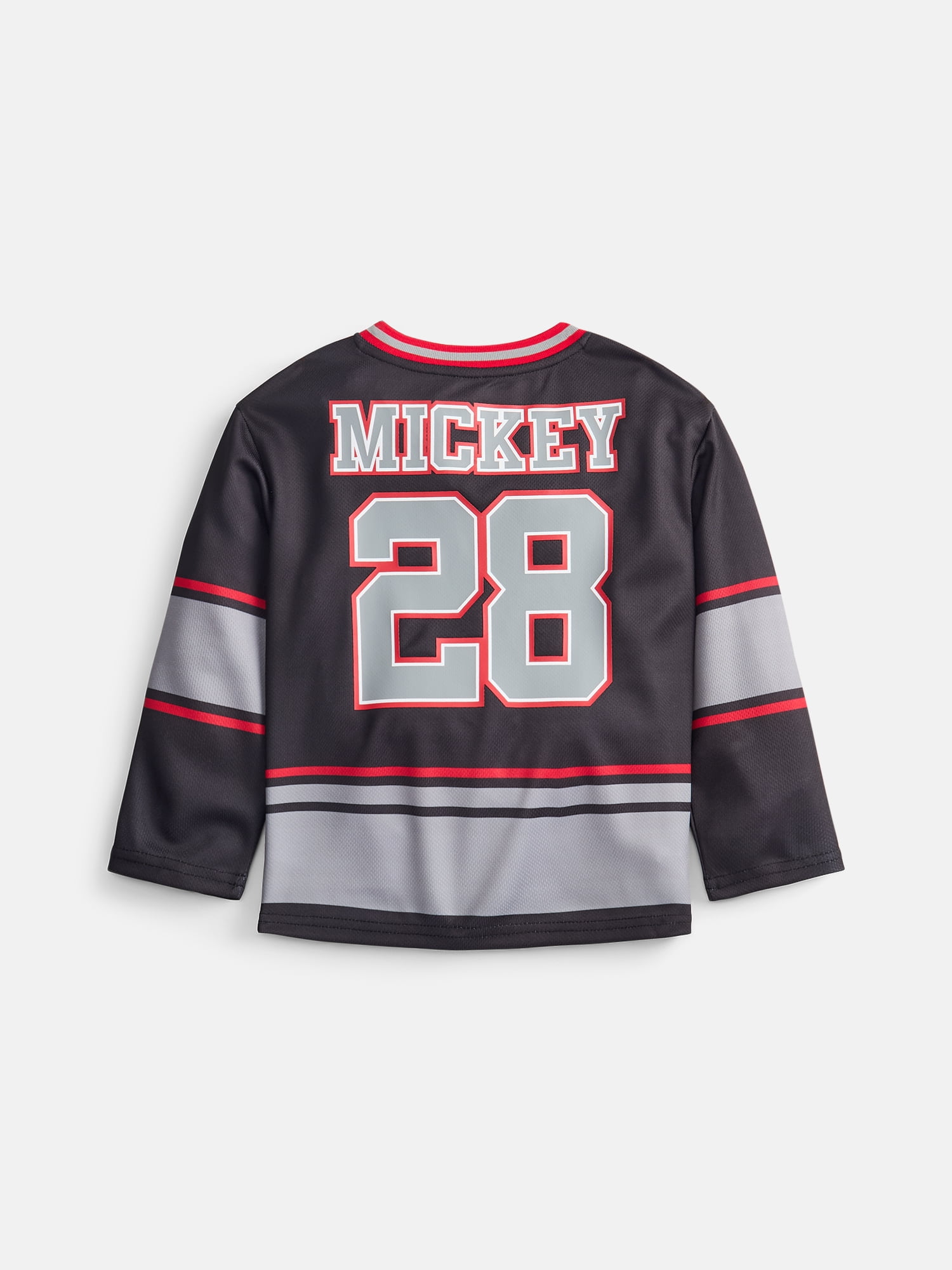 Mickey Mouse Toddler Boys Graphic Hockey Jersey with Long Sleeves, Sizes 12M-5T