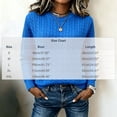 thumbnail image 3 of Mgmyaa Womens Sweaters Round Neck Cable Knit Long Sleeve Pullover Top, 3 of 9
