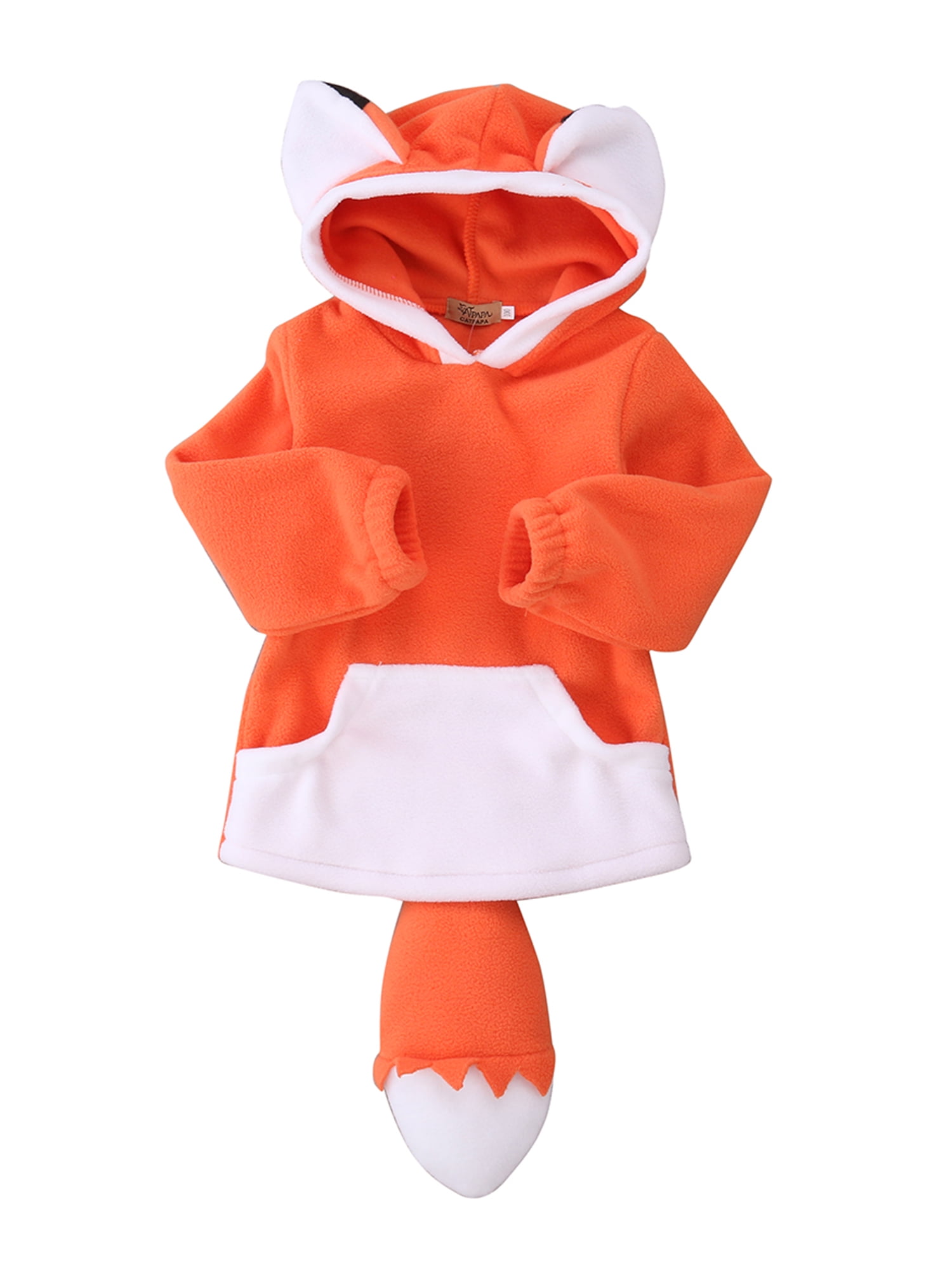 Baby Kids Boys Girls Cute Fox Cloak Hooded Outfits Hoodie Coat Outwear  Jacket - Walmart.com