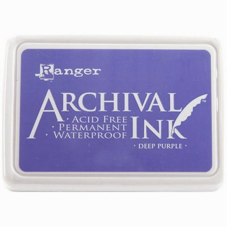 Ink Pad Deep Purple Archival Dye Permanent Waterproof