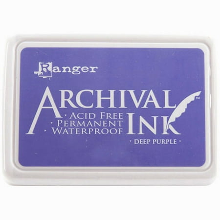 Purple Ink Pad - Ink Pad Deep Purple Archival Dye Permanent Waterproof Ranger