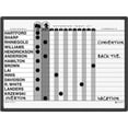 thumbnail image 3 of Quartet 781G 24 in. x 18 in. 15-Person Employee In/Out Tracking Board System - White/Gray Surface/Black Aluminum Frame, 3 of 5