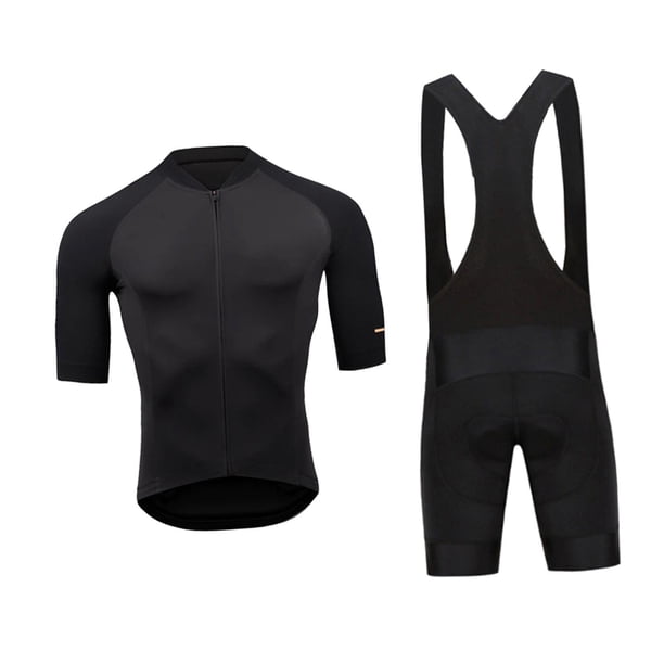 Conjunto de maillot de ciclismo, conjunto de ciclismo, mallas con tirantes cómodas y transpirables, uniforme L