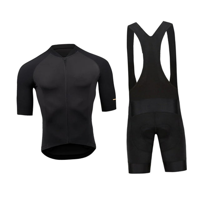Lipstore Cycling Jersey Set Sports Outfits Summer Zipper Bib Tights Set Road Bike XL