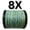 X8 Camo Aqua, variant on Reaction Tackle X8 8-Strand Braided Fishing Line – Super Strong Abrasion-Resistant PE Braid – Long Cast, Zero Stretch – Freshwater & Saltwater - Aqua Camo - 100LB / 1000yd