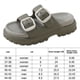 thumbnail image 2 of Sandalias de playa con suela gruesa y diapositivas ajustables con doble hebilla para mujeres y hombres, 2 of 6