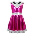 thumbnail image 4 of Cowsor Girls' Space Astronaut Alien Dress - Metallic Glitter Mesh, Included Headband, Dance-Ready Carnival Fancy Dress for Performance, Costume Parties & Space Themed Events, 4 of 7
