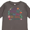 thumbnail image 4 of Inktastic She is Fierce Funny Shakespeare Quote Girls Long Sleeve Toddler T-Shirt, 4 of 5