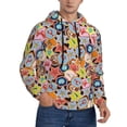 thumbnail image 2 of Fotbe Men's Hoodie with Beach Life Pattern - Kangaroo Pocket Pullover Hooded Sweatshirt, Perfect for Daily Wear, Travel, and Home-Medium, 2 of 7