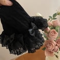 thumbnail image 5 of KelaJuan Kids Girls Lolita Leg Warmers Lace Trim Boots Shoes Cuffs Covers Fall Winter Casual Warm Boot Cover, 5 of 6