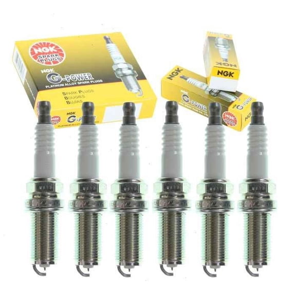6 pc NGK G-Power Spark Plugs compatible with Nissan Maxima 3.5L V6 2002-2008