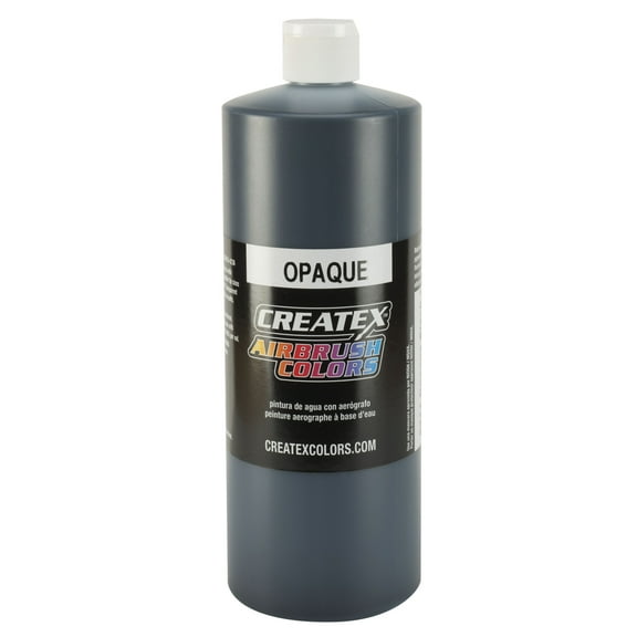 Createx Airbrush Color, Opaque, 32 oz., Opaque Black