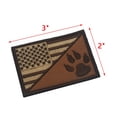thumbnail image 4 of onlyliua Fin de Temporada Parche de Gancho y Bucle con Moral, Aplique Bordado con Bandera y Pata de Perro, 4 of 4