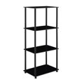 thumbnail image 1 of Convenience Concepts 157111BLBL Designs2Go Tour Classique en Verre à 4 Niveaux, Noir, 1 of 3