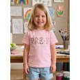 thumbnail image 4 of BemeyourBBs Toddler Baby Girl Back to School T-Shirts Kindergarten Shirt Outfits 3 4 5 6 7 Years Letter Print Short Sleeve Shirts Summer Casual Pullover Tee Shirts Tops, 4 of 9