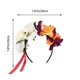 thumbnail image 3 of Women Flower Headband Orchid Rose Crown Hair Wreath Festival Headband, 3 of 4