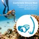 thumbnail image 2 of Máscara Buceo Y Snorkel Set Seco Ajustable para (cielo) Azul, 2 of 9