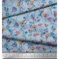 thumbnail image 3 of Soimoi Cotton Duck Fabric Leaves & Floral Artistic Print Fabric by the Yard 42 Inch Wide, 3 of 3