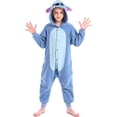 thumbnail image 3 of CANASOUR Disfraces de Navidad para niños, Disfraces de Halloween, Anime, Cosplay, Animal, Pijama Mono de una Pieza, 10-12 años, niñas y niños (10(125#), Azul), 3 of 3