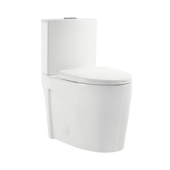Angers Two-Piece Elongated Toilet Vortex™ Dual-Flush 1.1/1.6 gpf